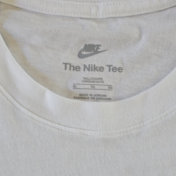 Nike T-Shirt White Short Sleeve Sportswear Club Men's T-Shirt Size XL - Picture 5 of 6